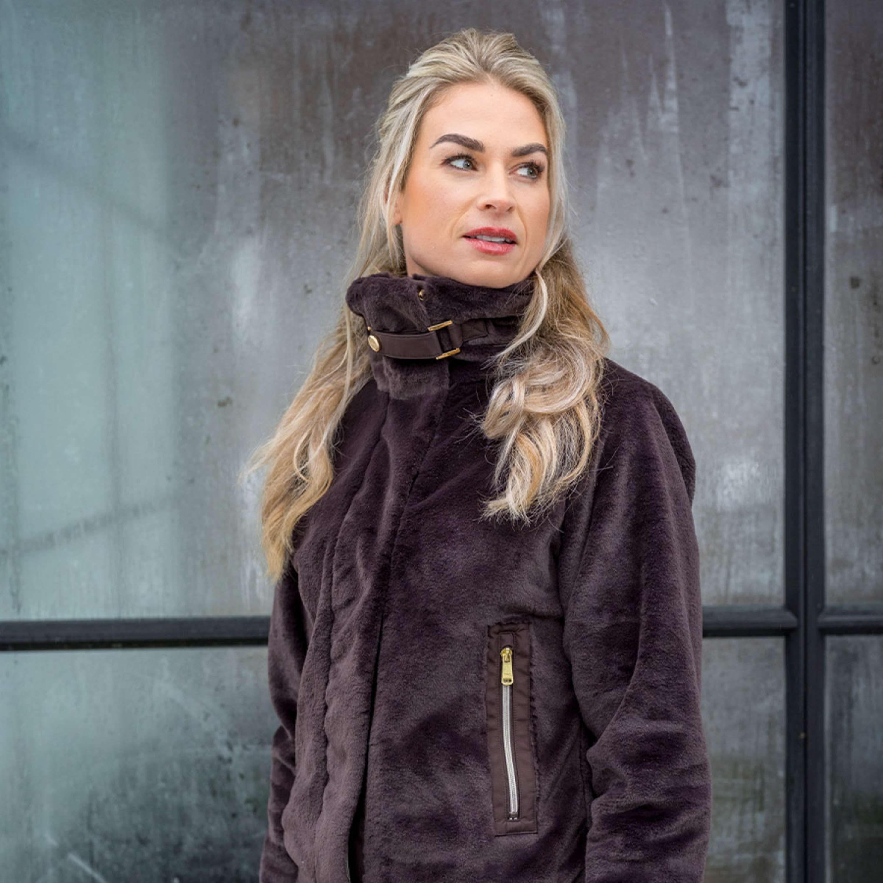 PK Jacke Tiamo Fluffy Kaffee