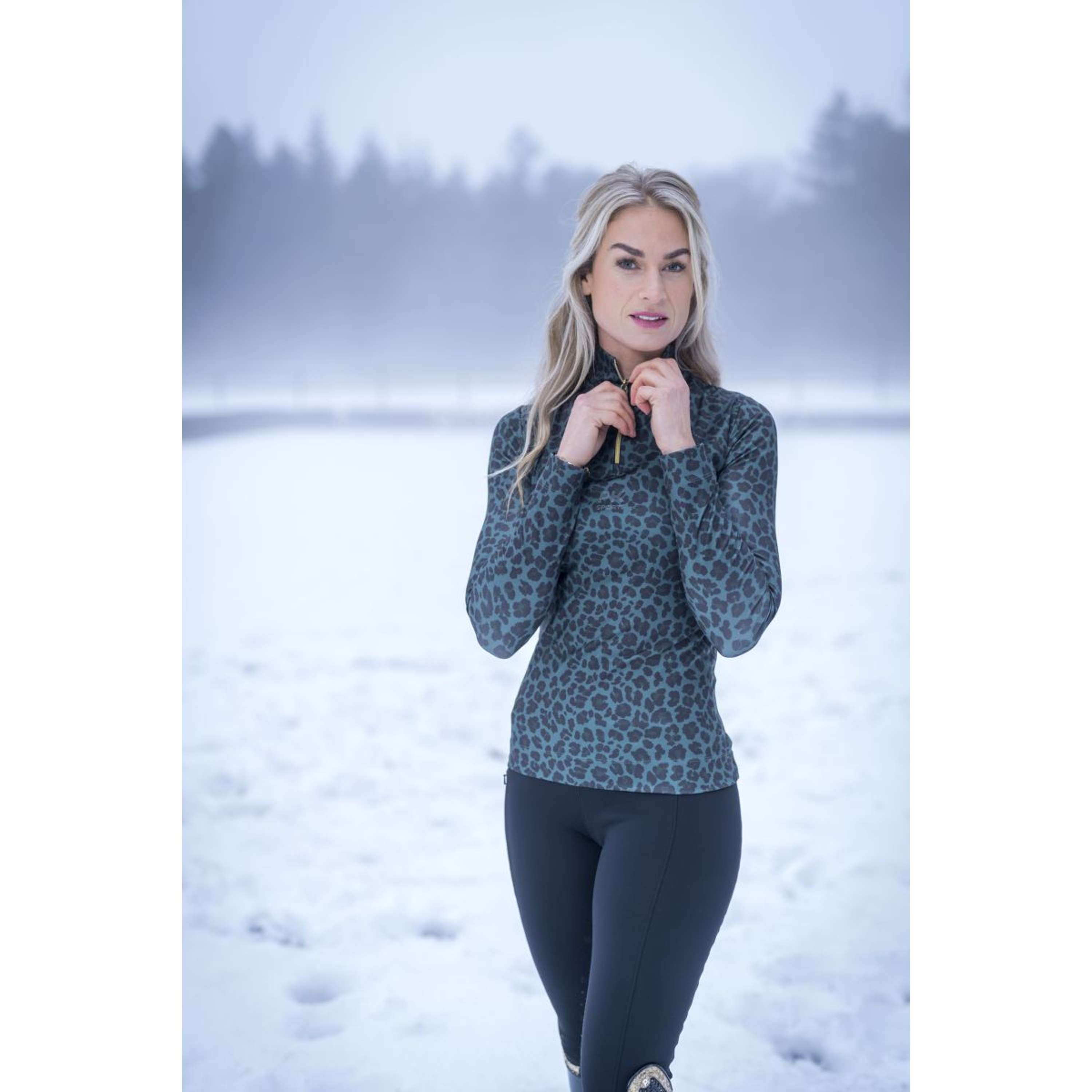 PK Shirt Vixer Lange Ärmel All Over Sea Moss