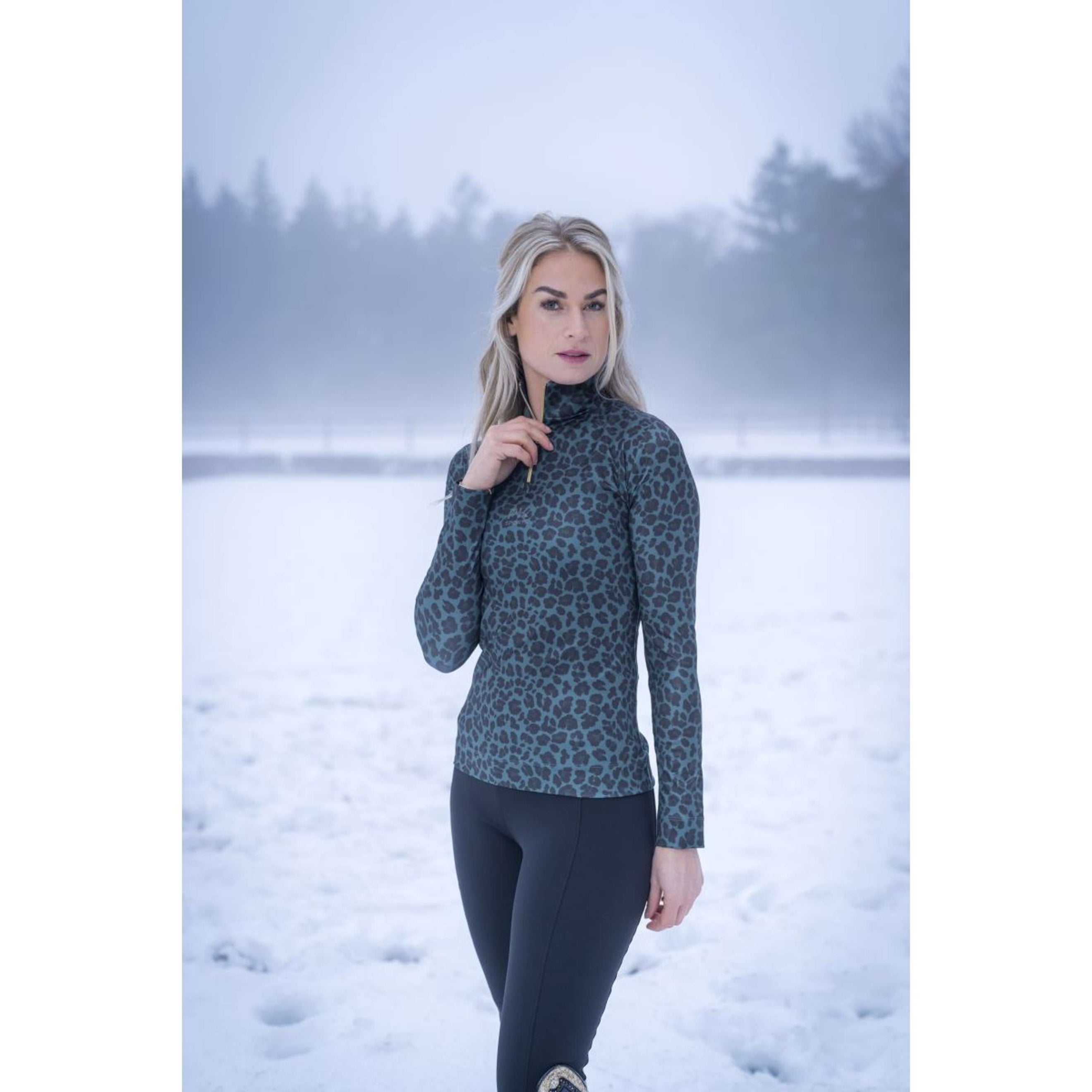 PK Shirt Vixer Lange Ärmel All Over Sea Moss