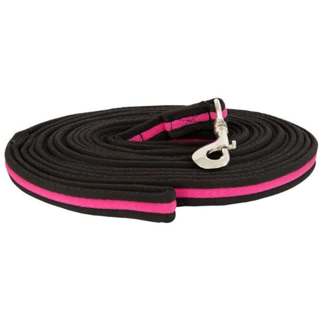 Premiere Longe Softgrip mit Karabinerhaken Schwarz/Rosa