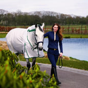 Velder Horsewear Fliegendecke Mesh mit Halsteil Silber
