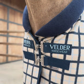 Velder Horsewear Fleece Cooler with Collar Navy Check