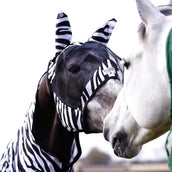Velder Horsewear Fliegenmaske Zebra mit Ohren Schwarz/Weiß