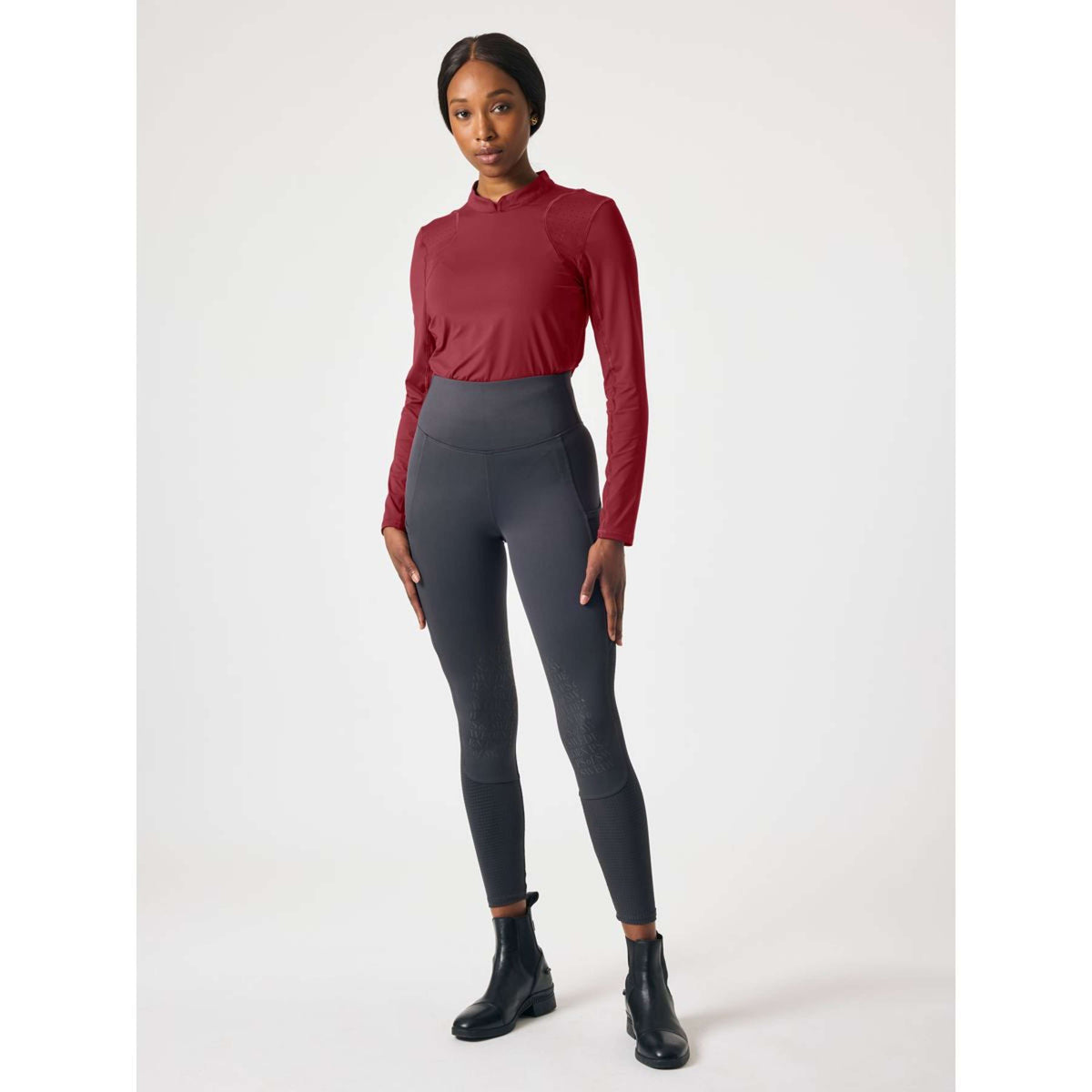 PS of Sweden Longsleeve Claire Airflow Midnight Fuchsia