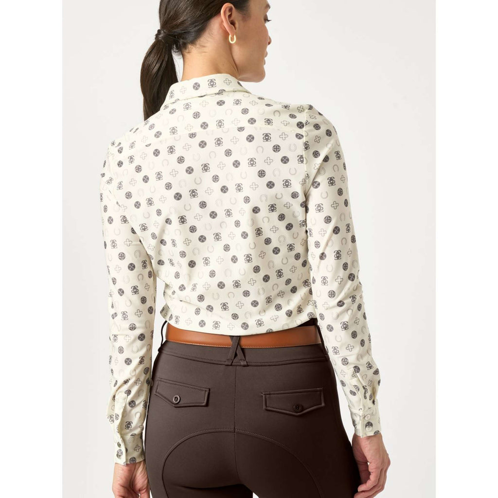 PS of Sweden Shirt Valerie Printed Lange Ärmel Off White Monogram