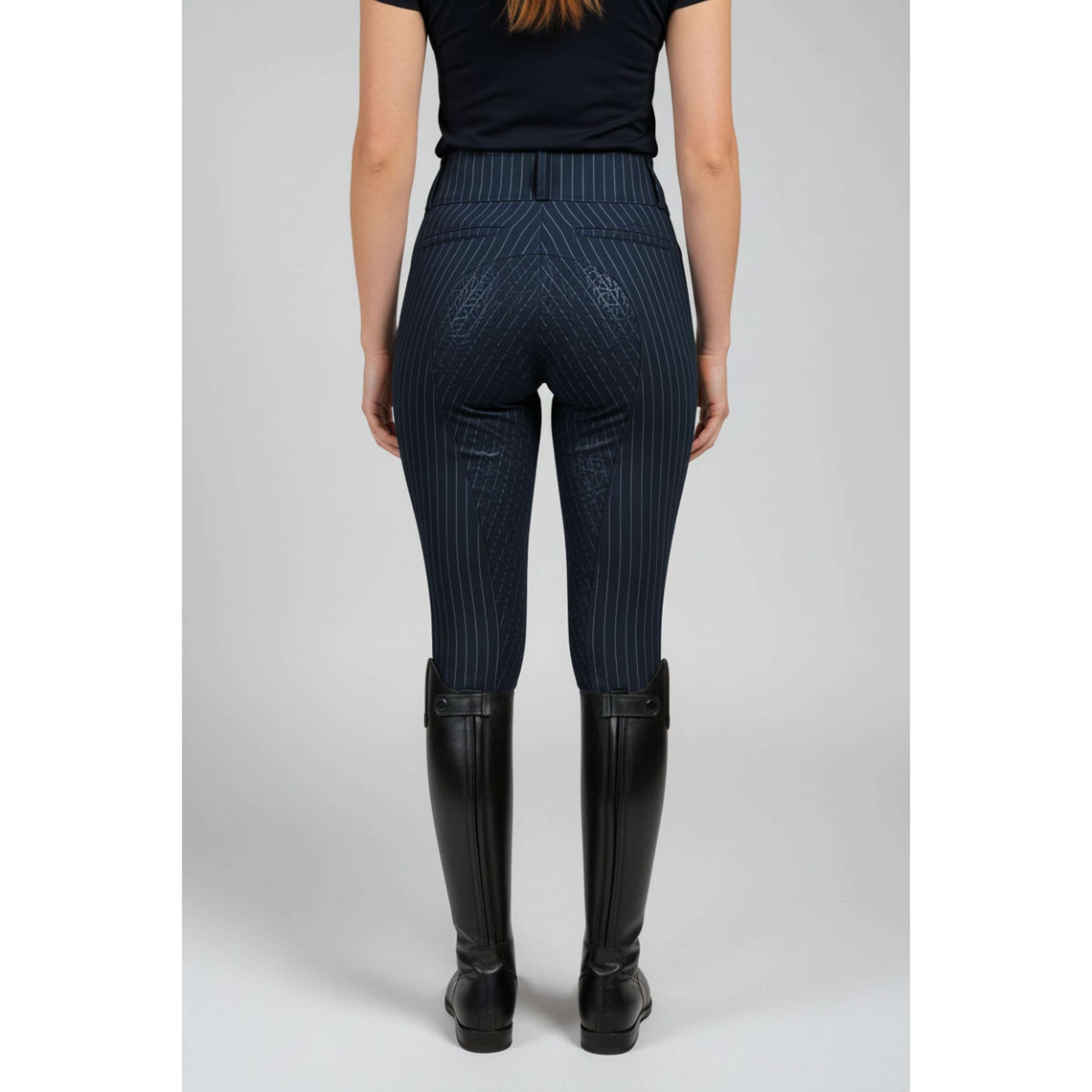 PS of Sweden Reithose Penny Pinstripe Full Grip Navy PS of Sweden Reithose Penny Pinstripe Full Grip Navy