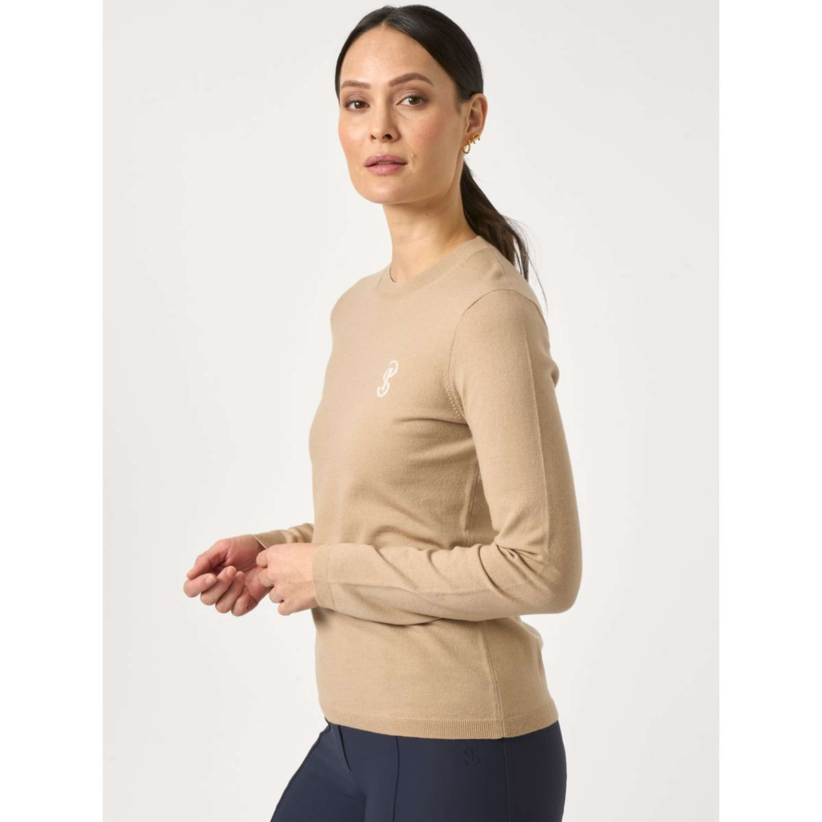 PS of Sweden Pullover PS Logo Desert Beige