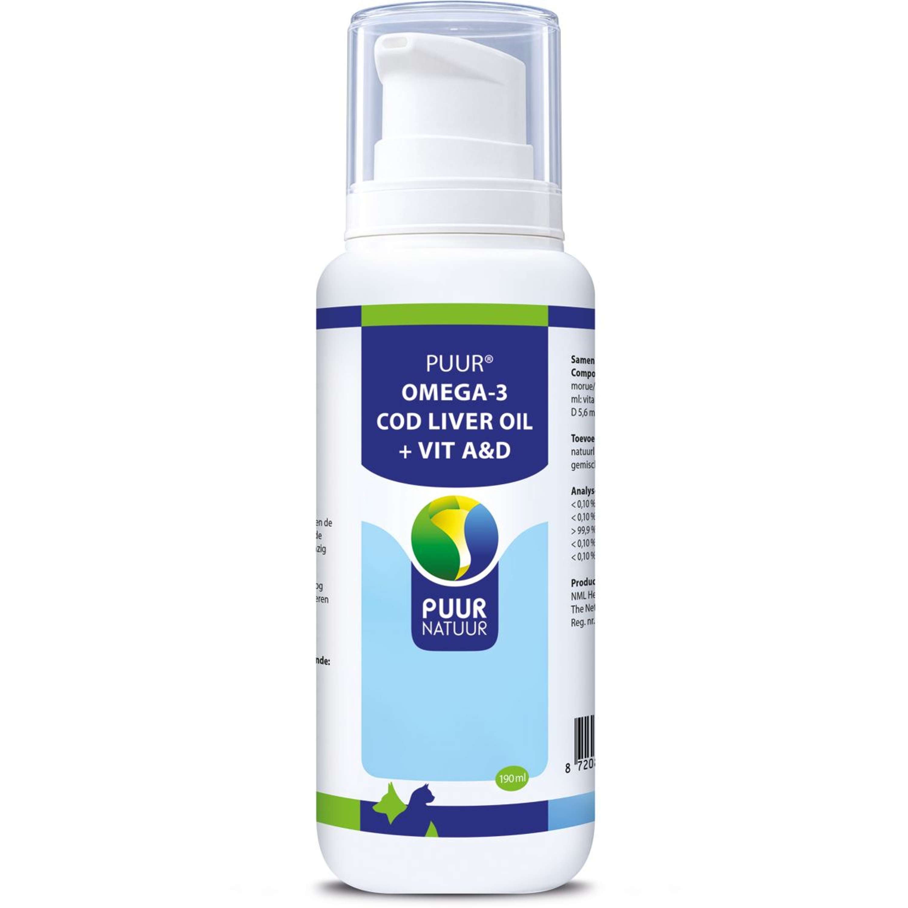 PUUR Omega-3 Cod Liver Oil + VitA&D