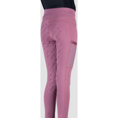 Red Horse Reitleggings Mitsu Full Grip Thistle Purple