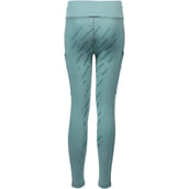 Red Horse Reitleggings Mitsu Full Grip Eucalyptus Green