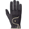 Roeckl Reithandschuhe Lona Schwarz/Gold