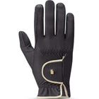 Roeckl Reithandschuhe Lona Schwarz/Gold