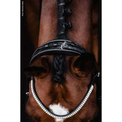 Schockemöhle Kandarenzaum SP Isabell Werth Bella Rose Schwarz/Weiß/Silber