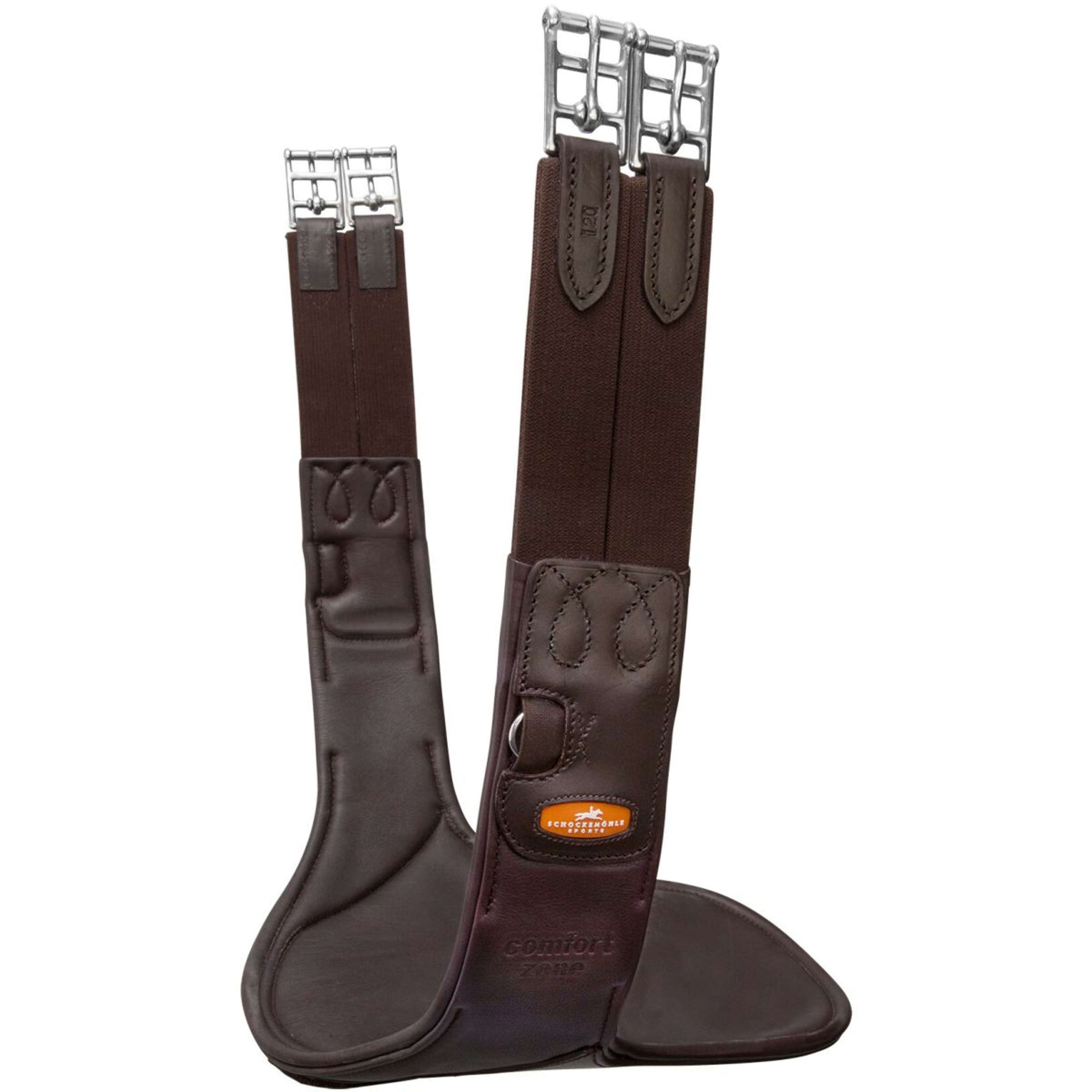 Schockemöhle Sattelgurt Oklahoma Espresso/Silber Schockemöhle Sattelgurt Oklahoma Espresso/Silber