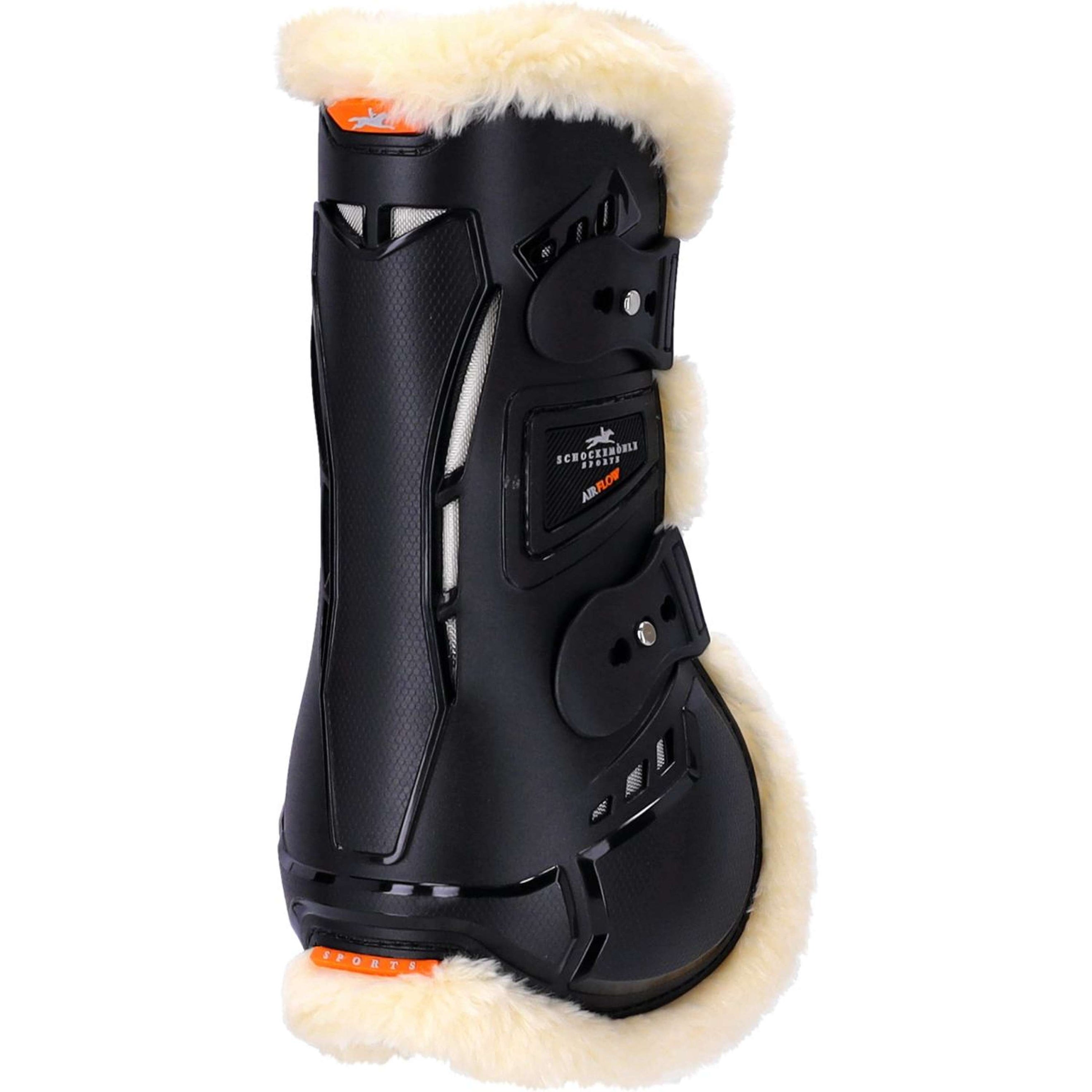 Schockemöhle Gamaschen Airflow Champion mit Fell Schwarz Schockemöhle Gamaschen Airflow Champion mit Fell Schwarz