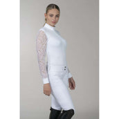 Schockemöhle Turniershirt SPAlicia Lange mouwen Optical White