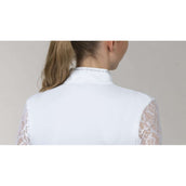 Schockemöhle Turniershirt SPAlicia Lange mouwen Optical White