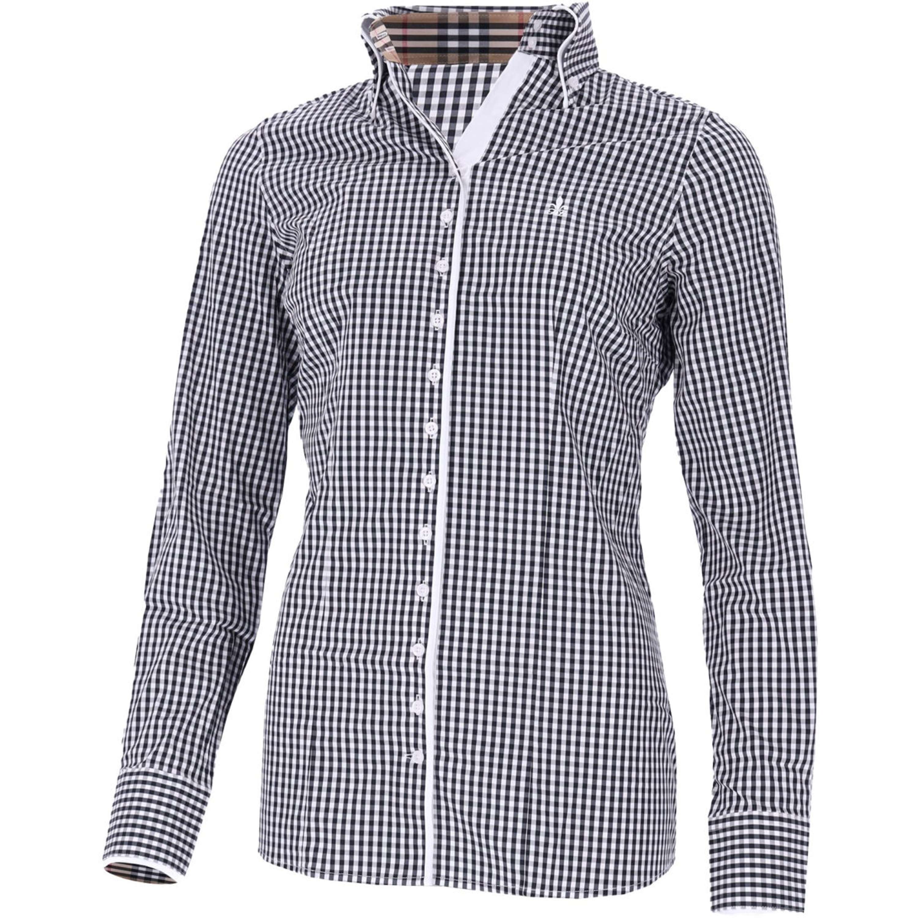 Schockemöhle Bluse FDL Eleonora London B Weiß/Schwarz