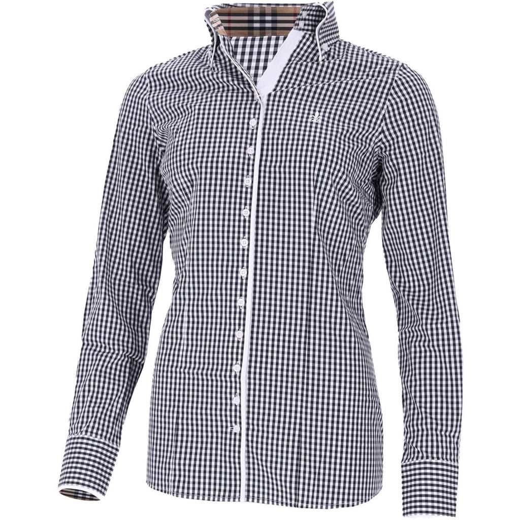 Schockemöhle Bluse FDL Eleonora London B Weiß/Schwarz