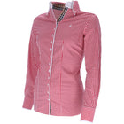 Schockemöhle Bluse FDL Eleonora London B Weiß/Rot