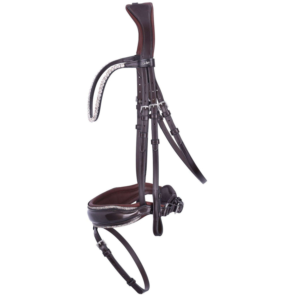 Schockemöhle Zaum SPLuxury Dressur Espresso/Toffee/Silber
