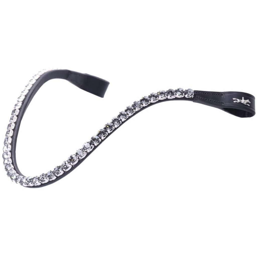 Schockemöhle Stirnriemen SPLuxury Deep Drop Schwarz/Night