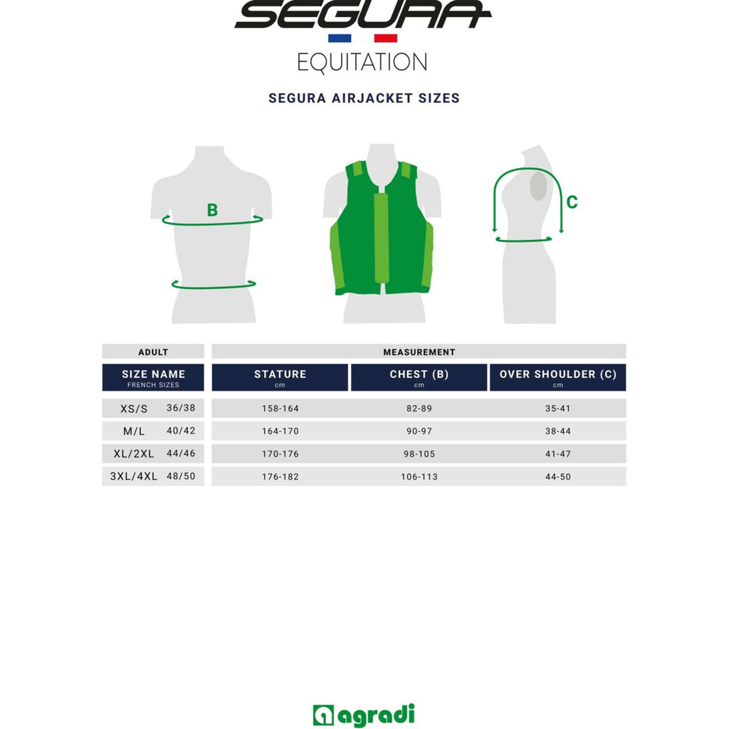Segura Equitation Airbag C-protect Air Evo Schwarz