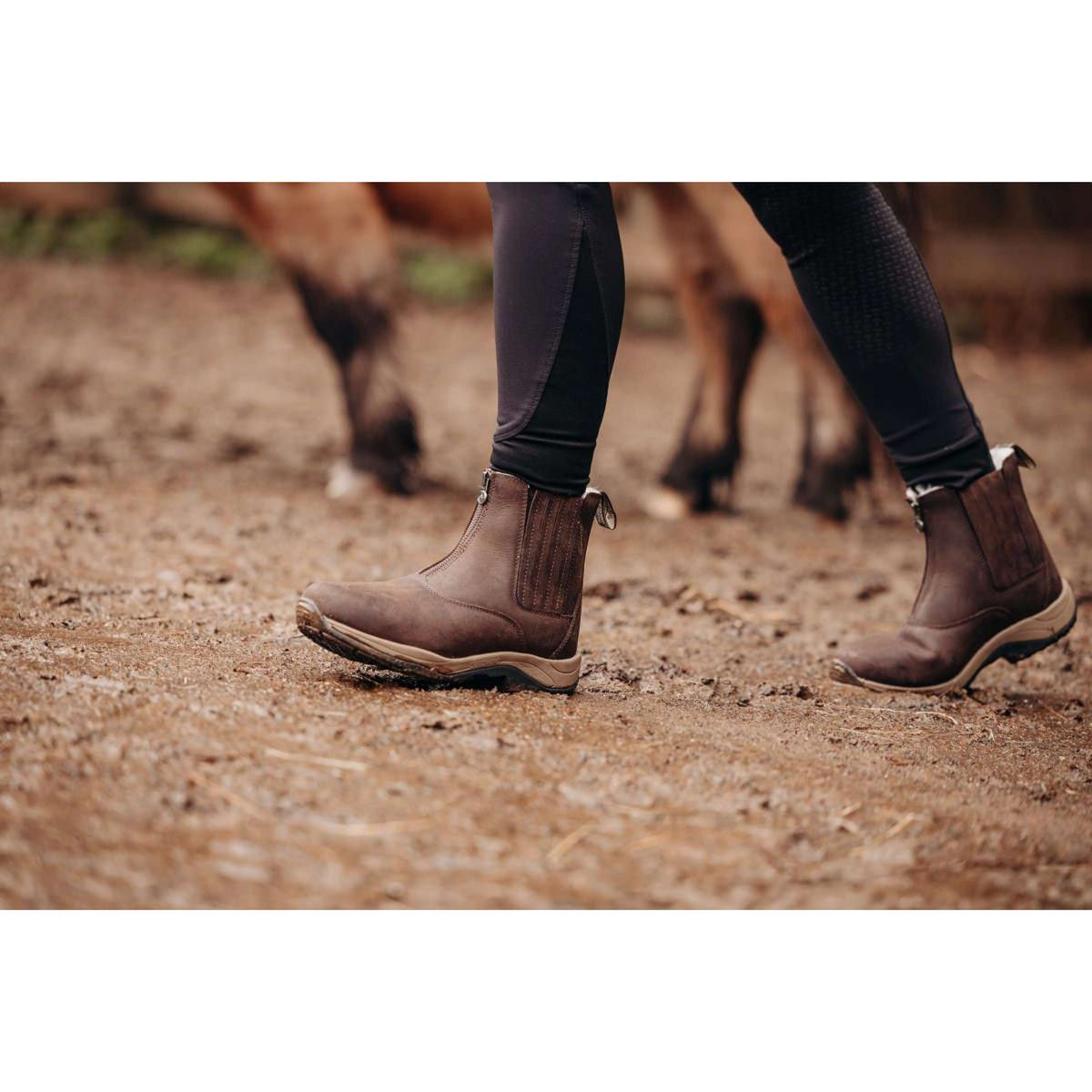 Suedwind Stiefelette Field FZ GripFTX Merino Braun