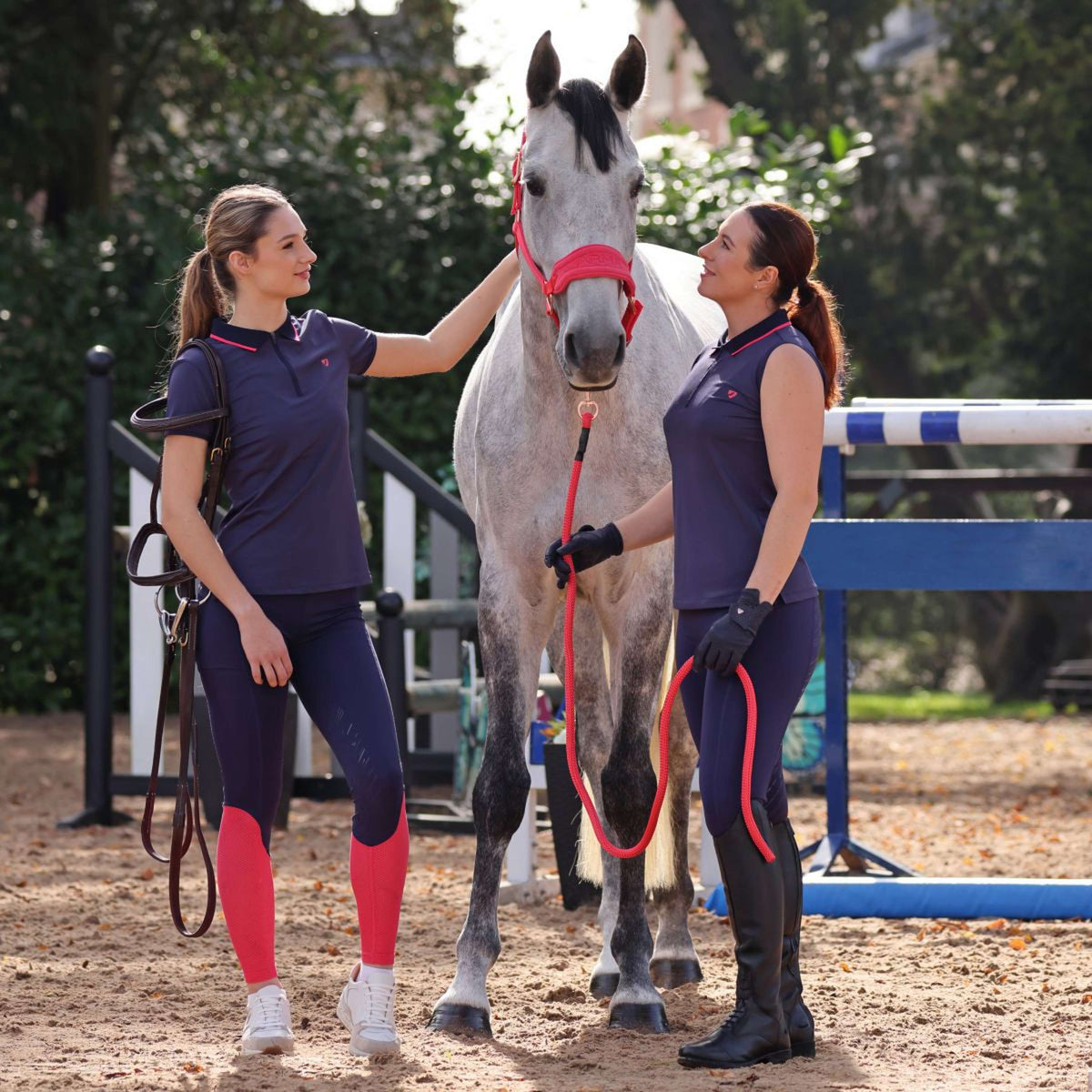 Aubrion by Shires Reitleggings Rhythm Mesh Navy