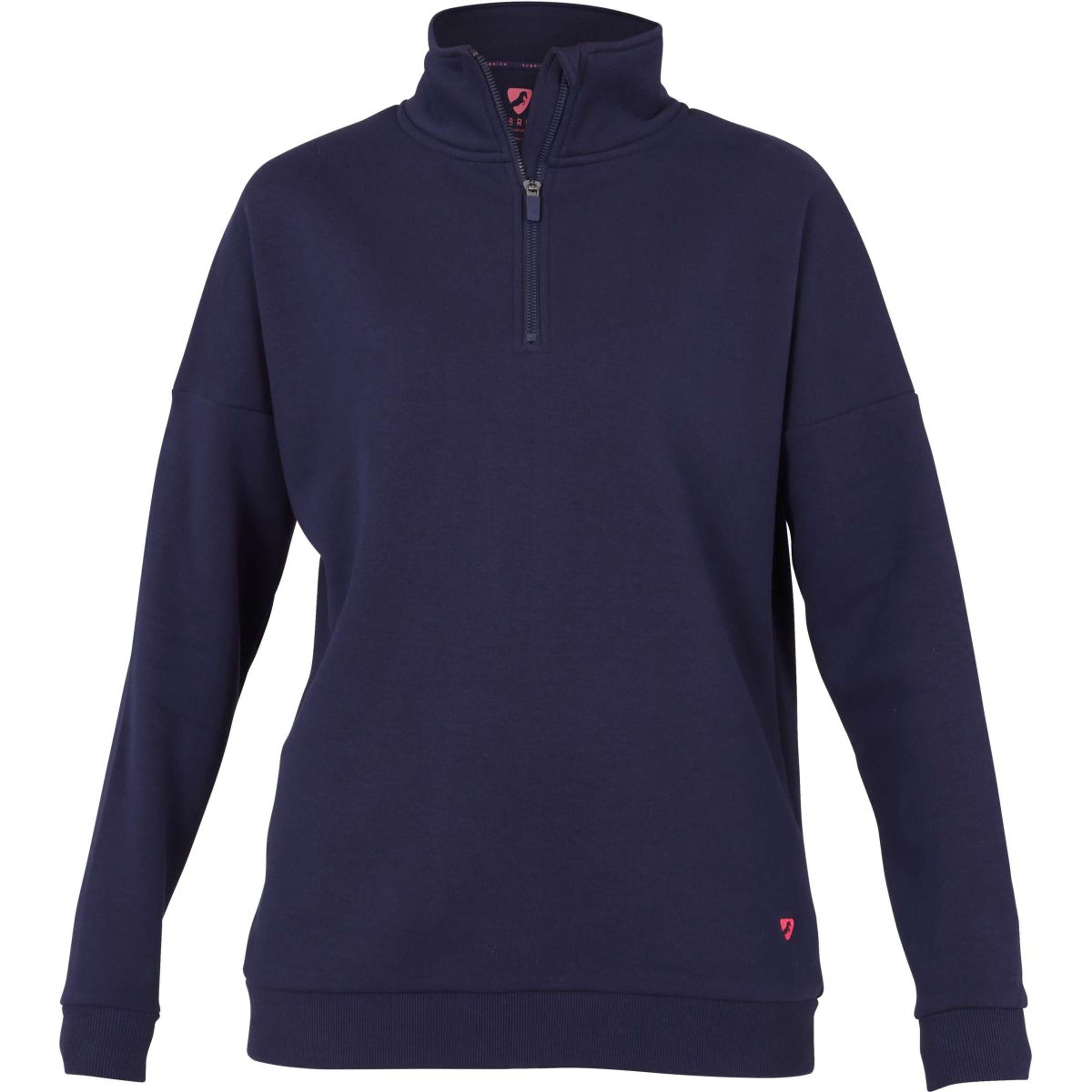 Aubrion Pullover Serene mit Reißverschluss Navy