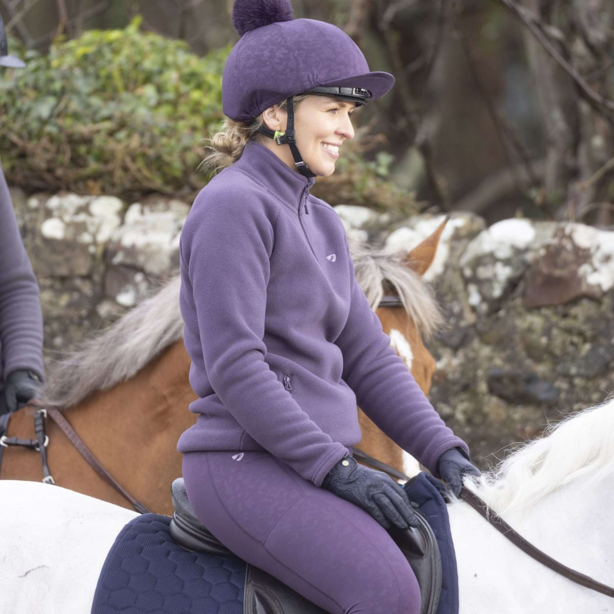 Aubrion Reitleggings Non-Stop Violett