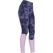 Aubrion by Shires Reitleggings Rhythm Mesh Navy Tie Dye