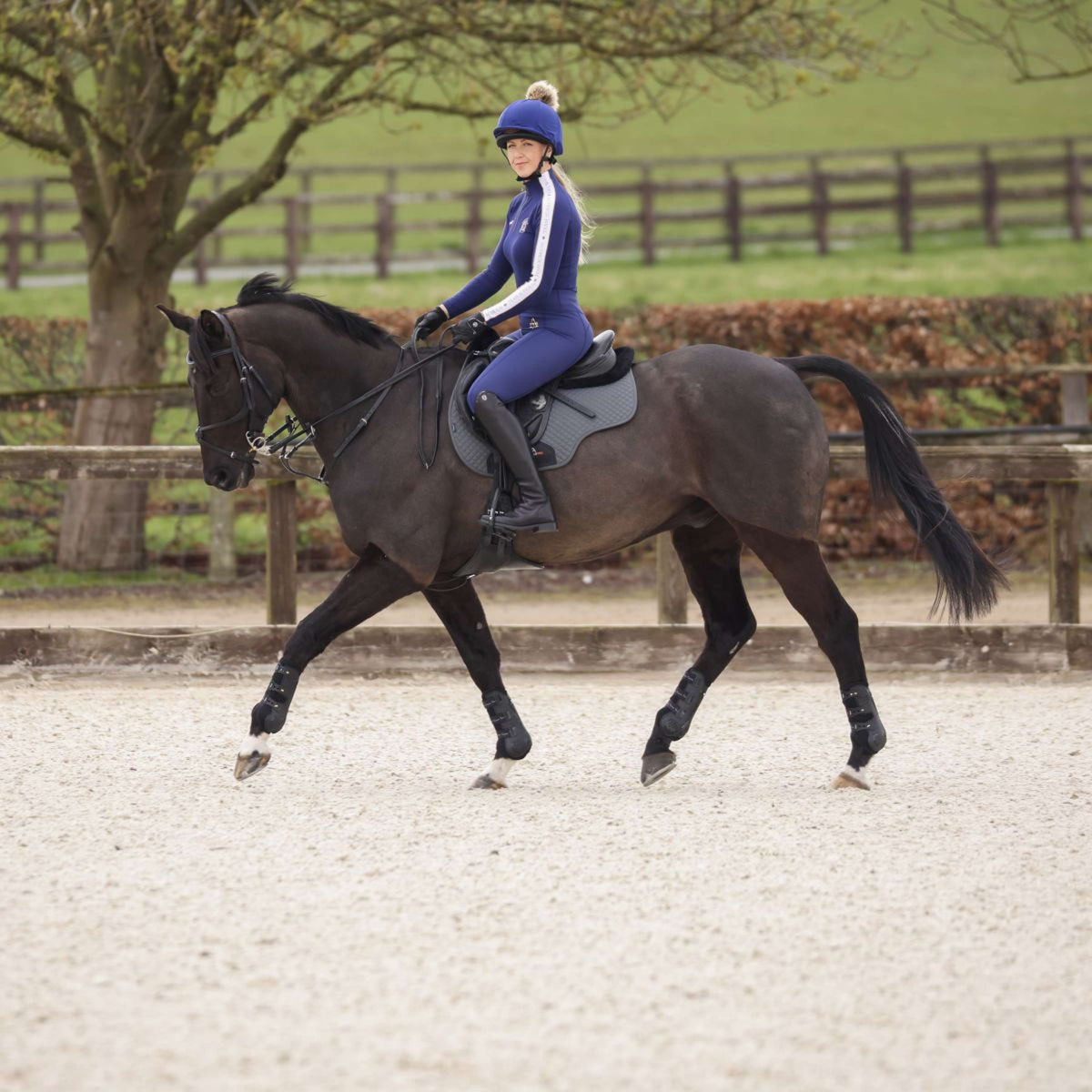 Aubrion Shirt Team Lange Ärmel Navy