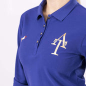 Aubrion Polo Shirt Team Lange Ärmel Navy