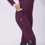 Aubrion Reitleggings Eltar Full Grip Black Cherry