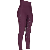 Aubrion Reitleggings Eltar Full Grip Black Cherry