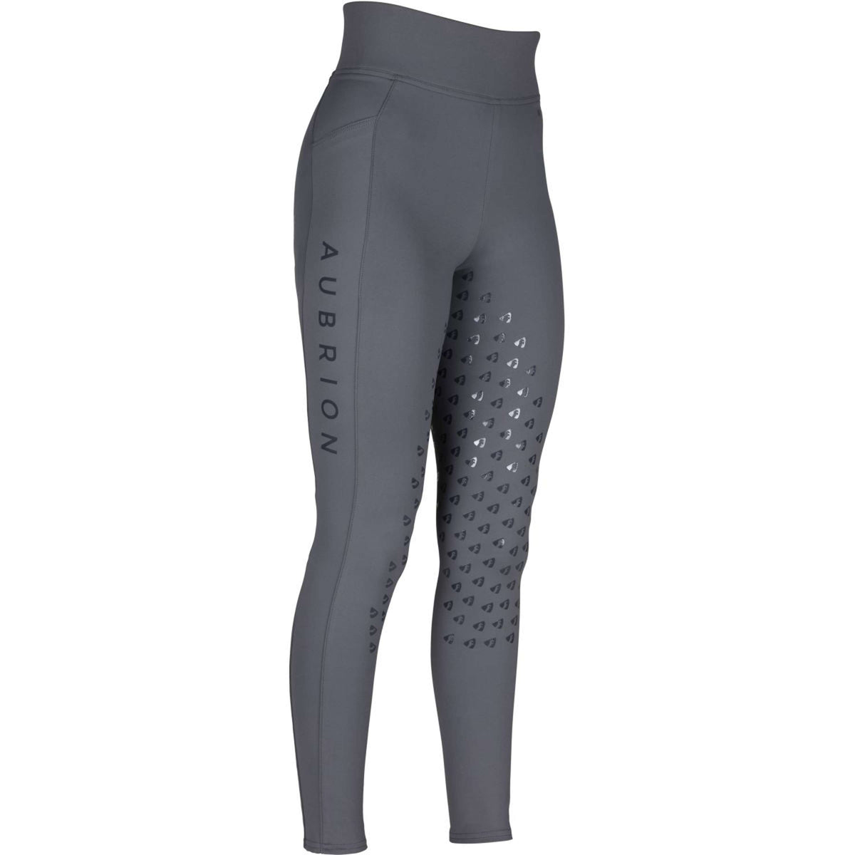 Aubrion Reitleggings Eltar Full Grip Grau