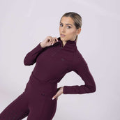 Aubrion Shirt Eltar Lange Ärmel Black Cherry