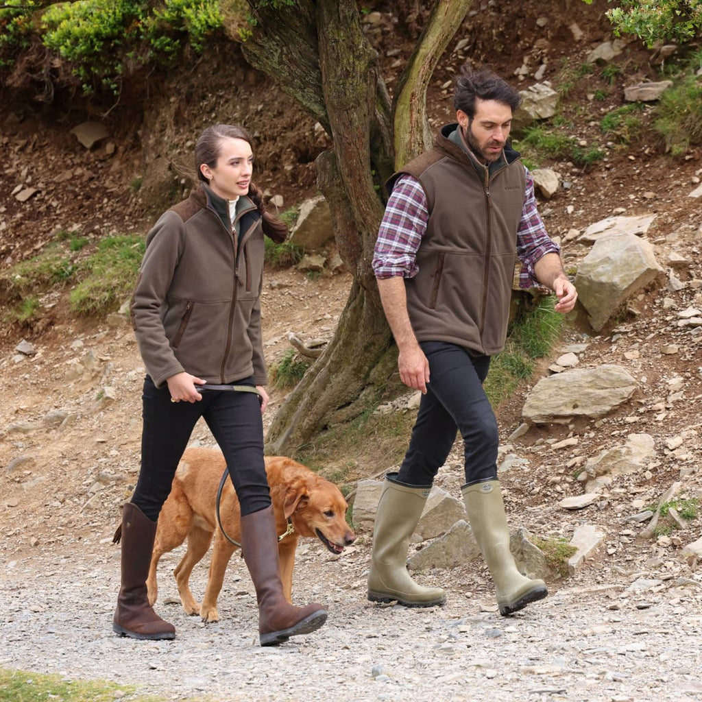 Aubrion by Shires Weste Heritage Fleece Dunkelolive
