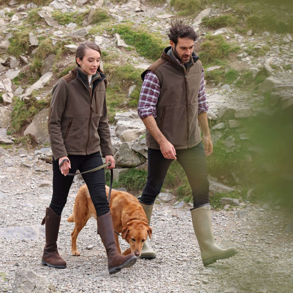 Aubrion by Shires Weste Heritage Fleece Dunkelolive