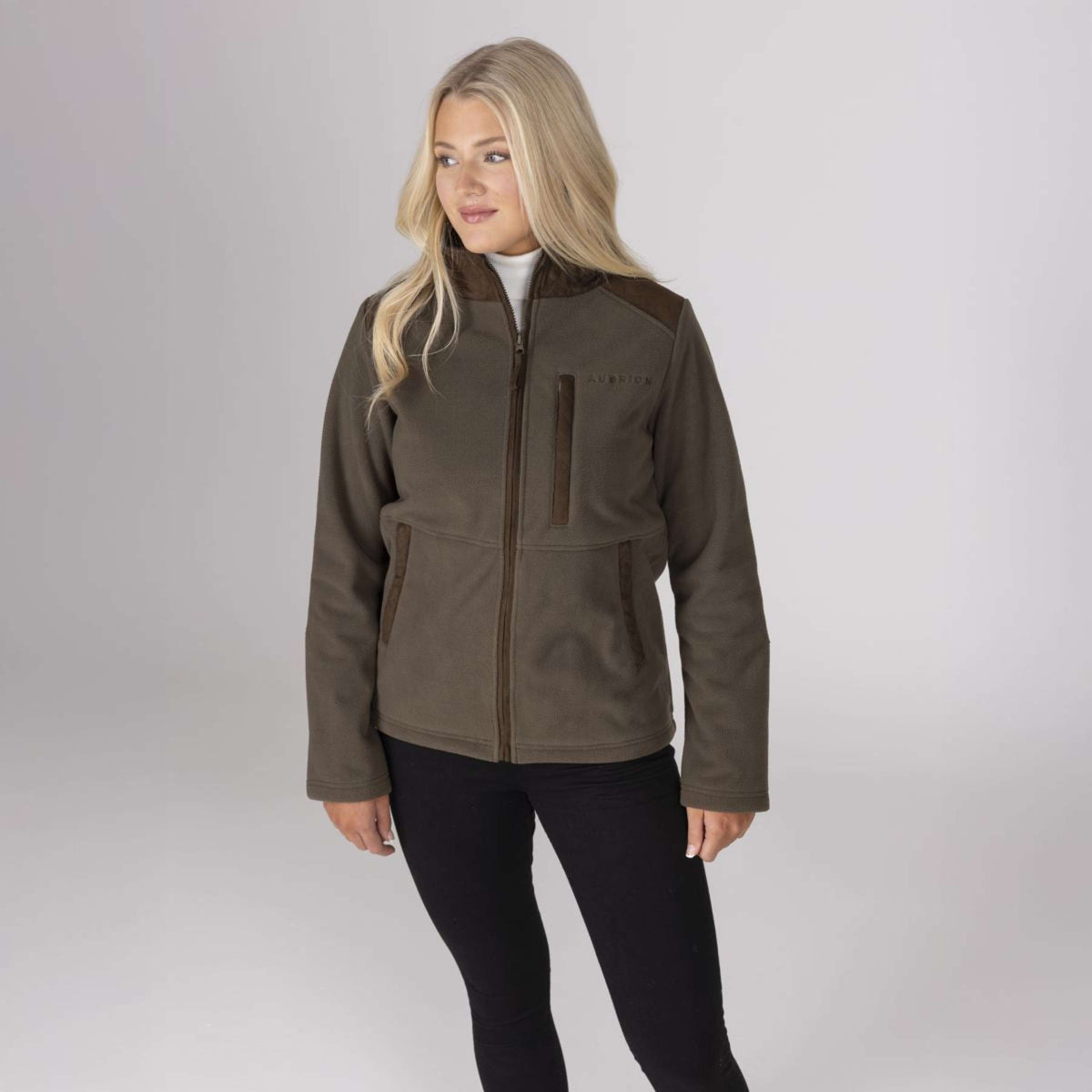 Aubrion by Shires Jacke Heritage Fleece Dunkelolive