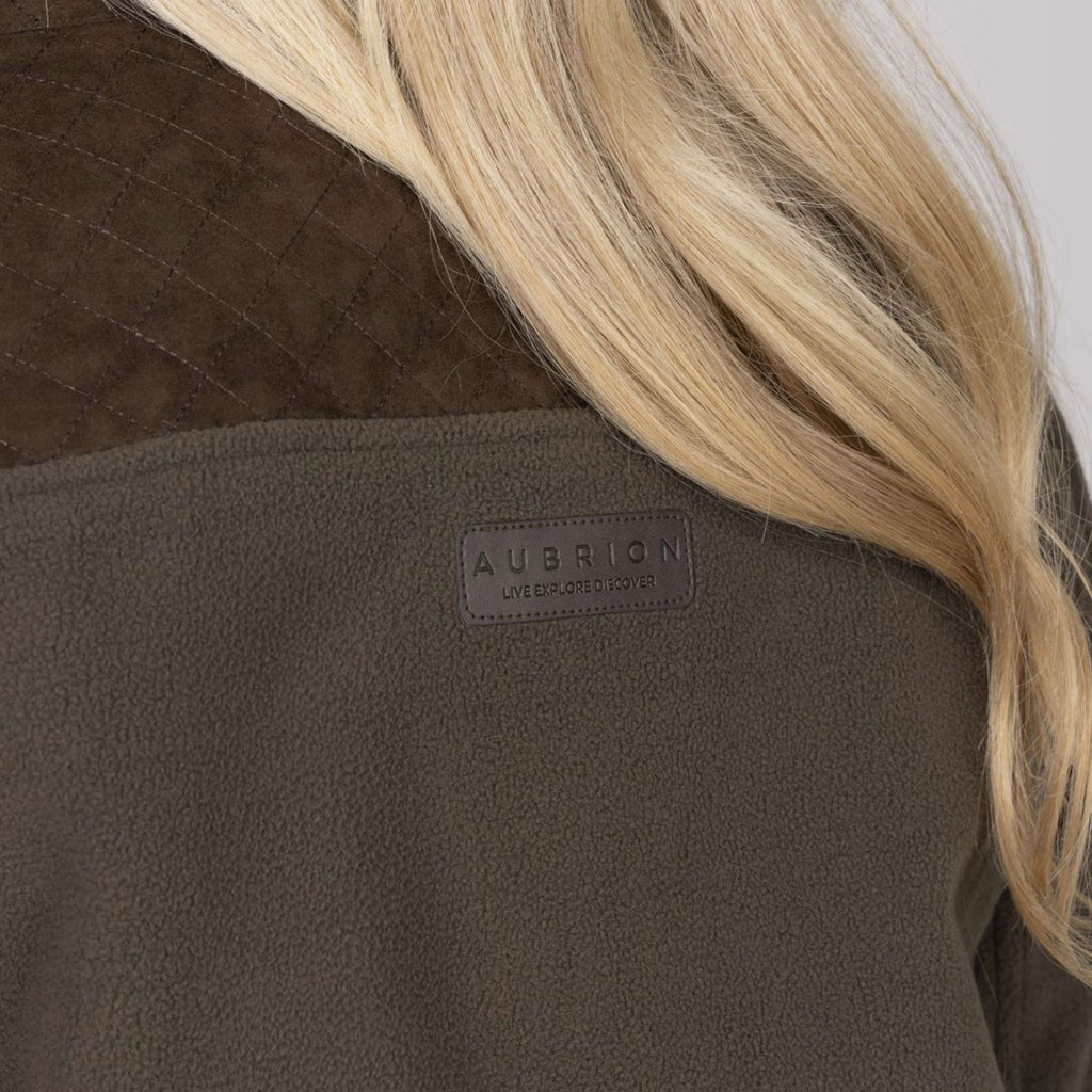 Aubrion by Shires Jacke Heritage Fleece Dunkelolive