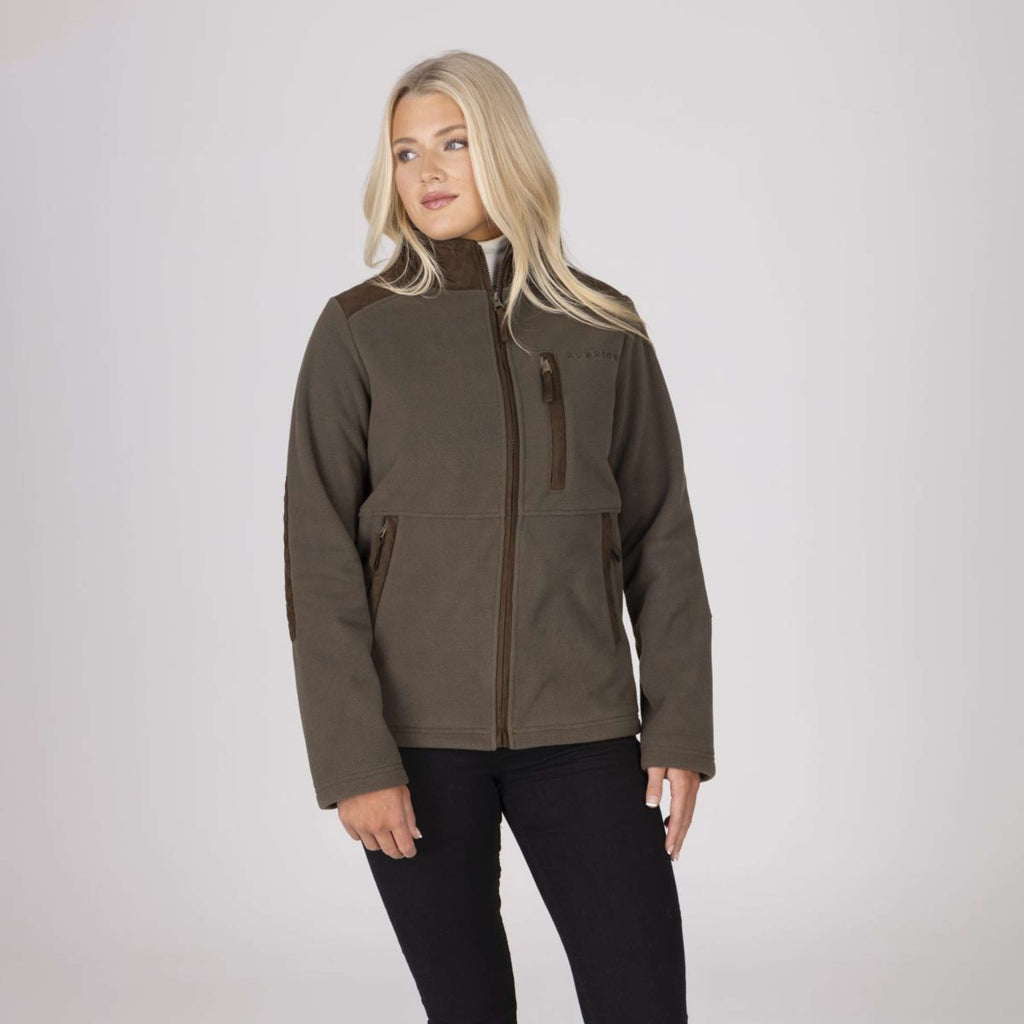 Aubrion by Shires Jacke Heritage Fleece Dunkelolive