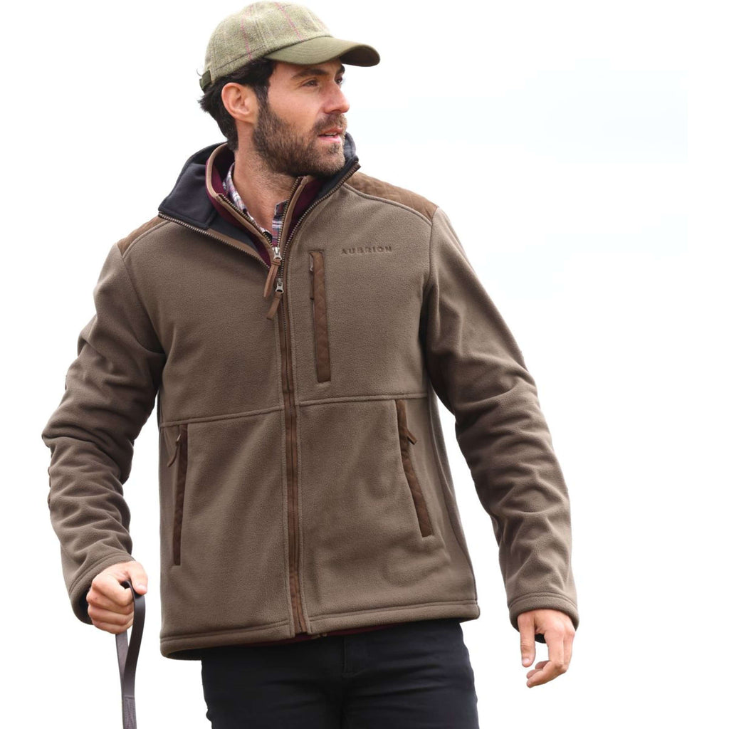 Aubrion by Shires Jacke Heritage Fleece Dunkelolive
