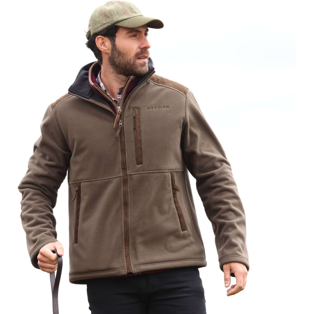 Aubrion by Shires Jacke Heritage Fleece Dunkelolive