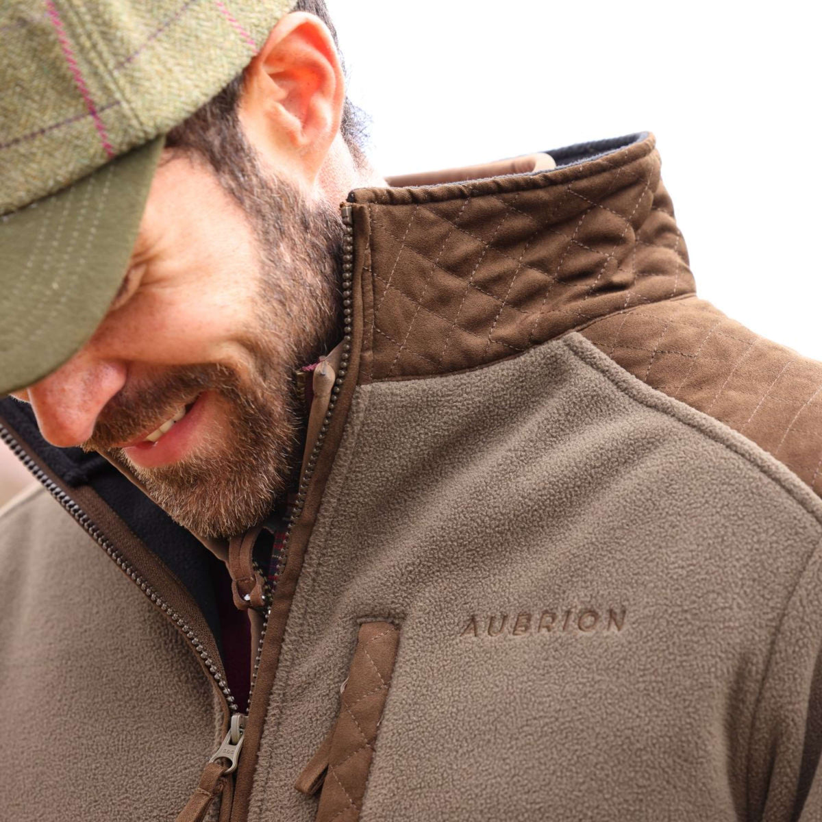 Aubrion by Shires Jacke Heritage Fleece Dunkelolive