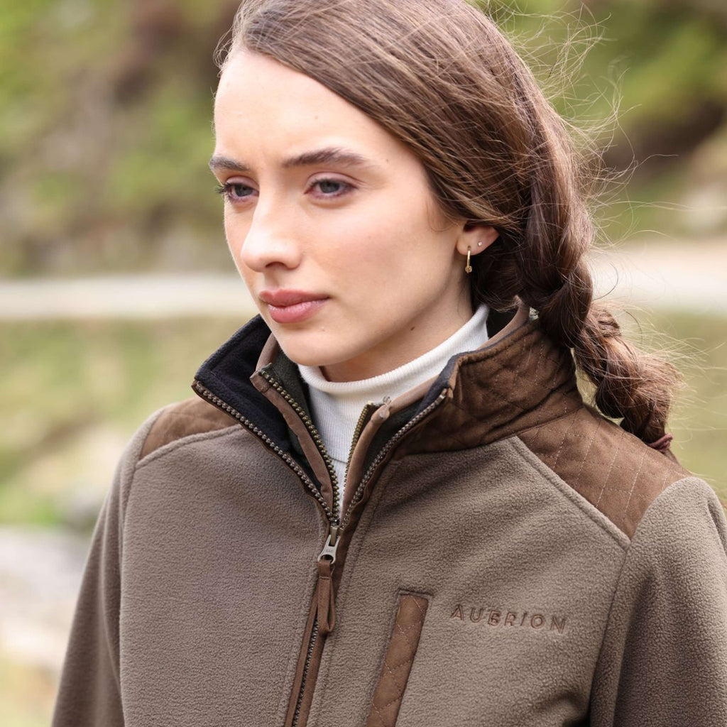Aubrion by Shires Jacke Heritage Fleece Dunkelolive