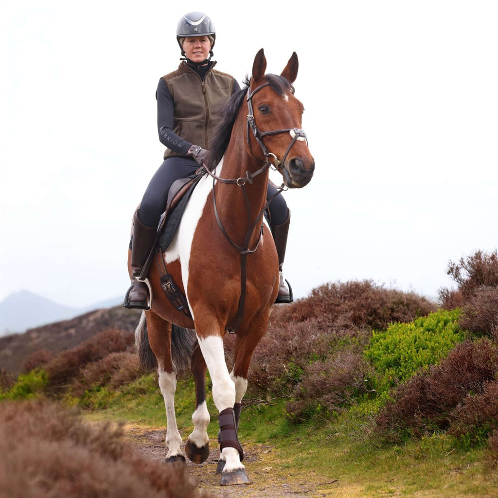 Aubrion by Shires Weste Heritage Fleece Dunkelolive