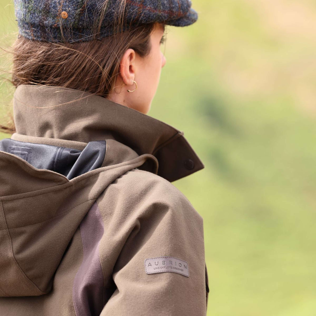 Aubrion by Shires Jacke Heritage Dunkelolive
