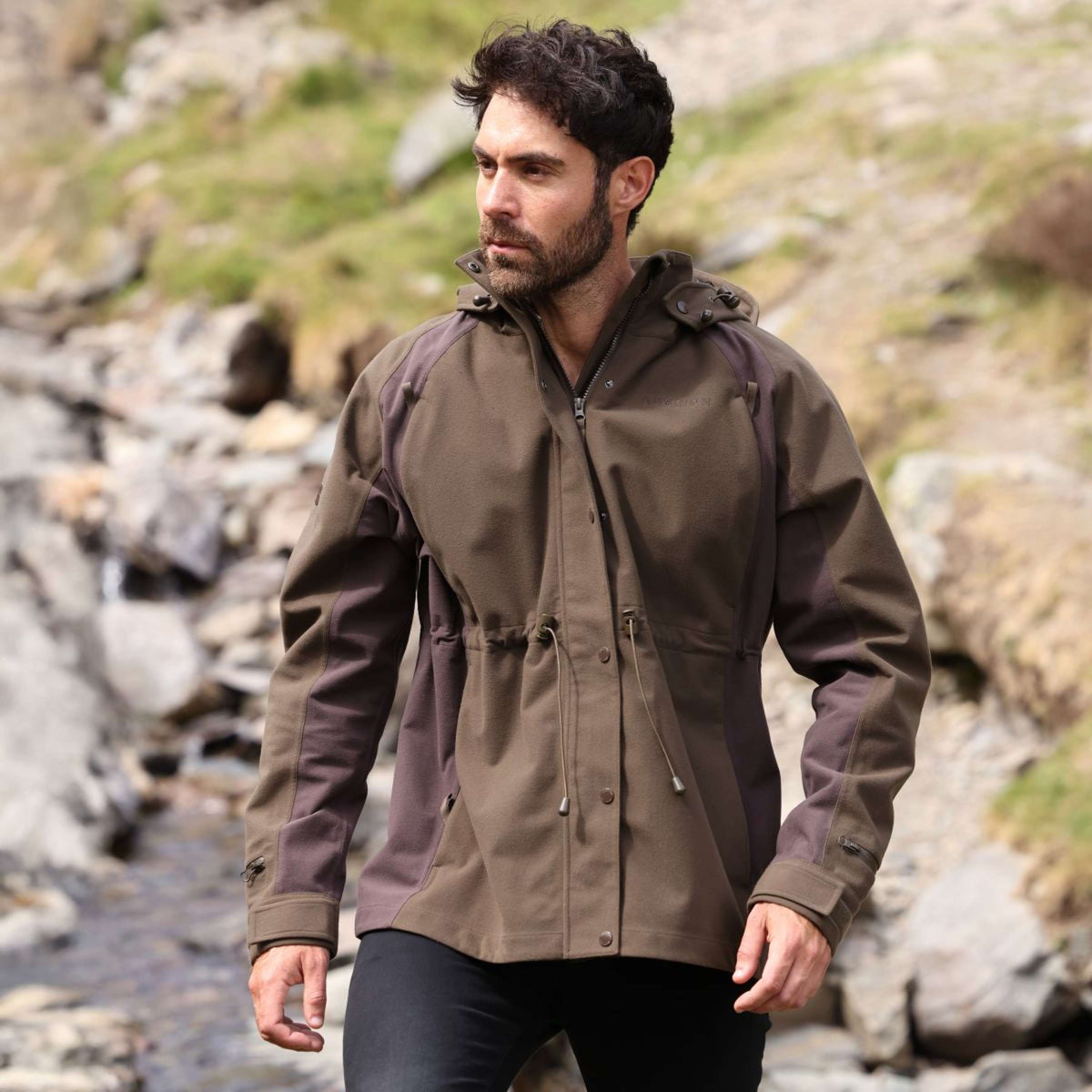 Aubrion by Shires Jacke Heritage Dunkelolive